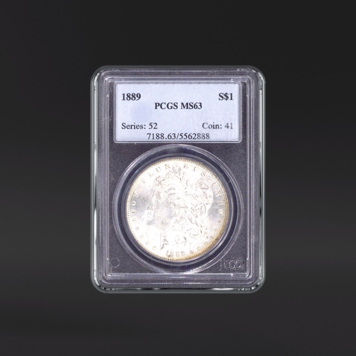 1889年 $1 銀貨 PCGS MS63 1889 One Dollar PCGS MS63 - US PCGS MS63
